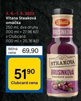 Omáčka steaková Vitana