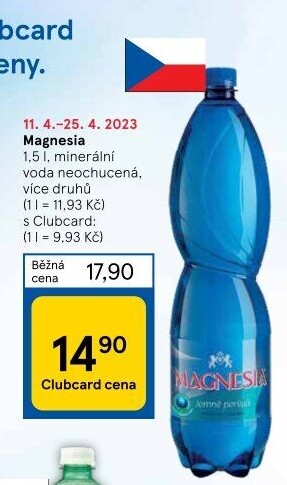 Přírodní voda Magnesia