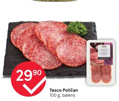 Salám Poličan Tesco