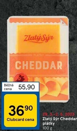 Sýr Cheddar Zlatý sýr