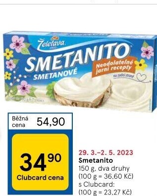 Sýr tavený Smetanito Želetava