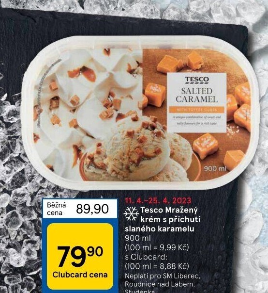 Zmrzlina ve vaničce Tesco