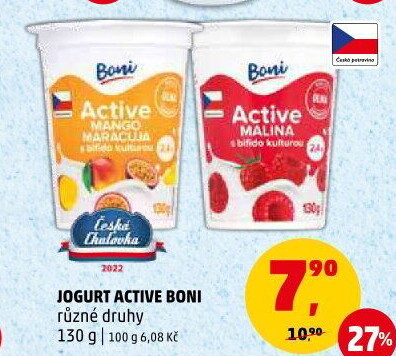Jogurt ochucený Active Boni