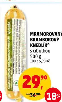 Knedlík bramborový V-tek
