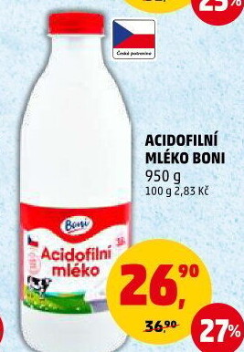 Mléko acidofilní Boni