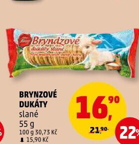 Oplatky brynzové dukáty Tina