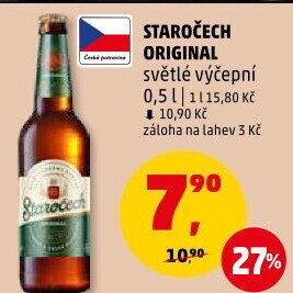 Pivo světlé výčepní 10° Staročech