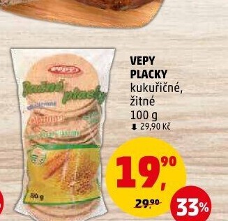 Placky kukuřičné Vepy