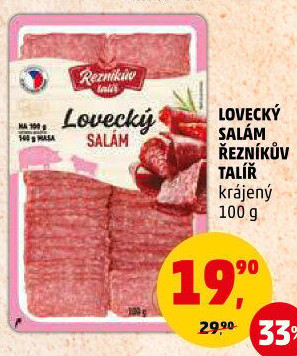 Salám lovecký Řezníkův talíř