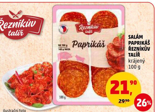 Salám Paprikáš Řezníkův talíř