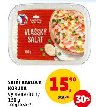 Saláty Karlova Koruna