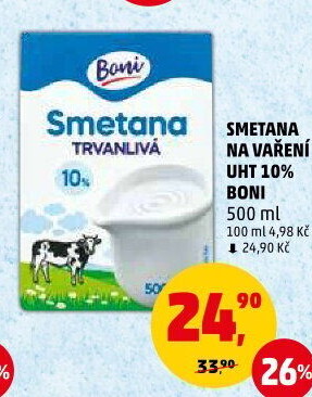 Smetana na vaření Boni 10%