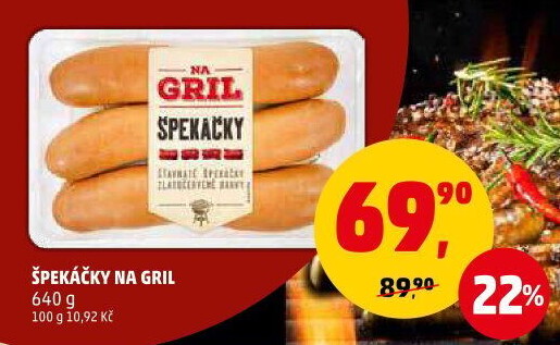 Špekáčky Na gril Penny