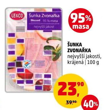 Šunka Zvonařka nejvyšší jakosti LE&amp
