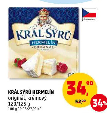 Sýr Hermelín Král sýrů