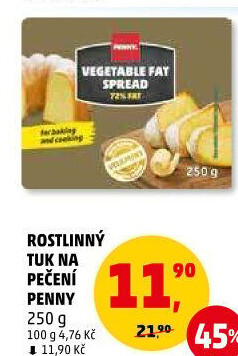 Tuk rostlinný na pečení Penny