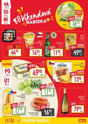 akční leták BILLA 19.4.2023-25.4.2023