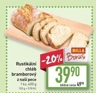 Chléb bramborový rustikální