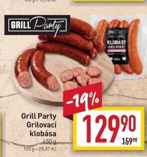 Grilovací klobásy Grill Party
