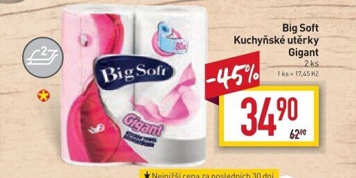 Kuchyňské utěrky 2vrstvé Gigant Big Soft