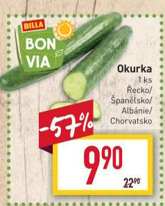 Okurka hadovka Billa Bonvia