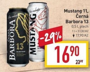 Pivo světlý ležák Mustang 11° Ostravar