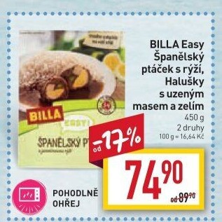 Španělský ptáček s rýží Easy Billa
