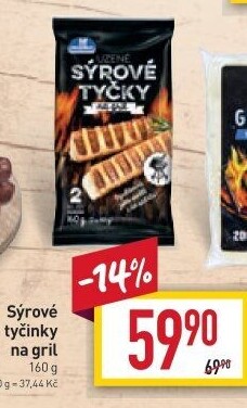 Sýrové tyčinky na gril Milko