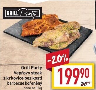 Vepřová krkovice marinovaná steak Grill Party
