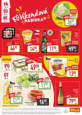 akční leták BILLA 19.4.2023-25.4.2023