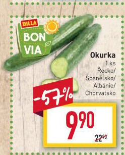 Okurka hadovka Billa Bonvia