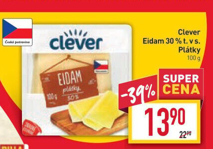 Sýr Eidam 30% Clever