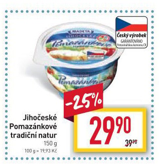 Tradiční pomazánkové Jihočeské Madeta