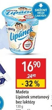 Dezert Lipánek bez laktózy Madeta