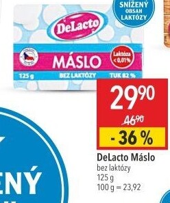 Máslo bez laktózy DeLacto