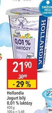 Bílý jogurt bez laktózy Hollandia