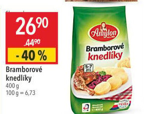 Bramborové knedlíky v prášku Amylon
