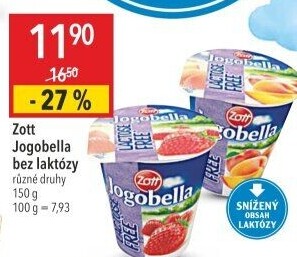 Jogurt bez laktózy Jogobella Zott