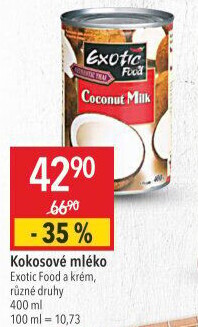 Kokosové mléko Exotic food