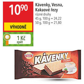 Oplatky Kávenky Sedita