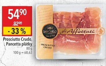 Šunka italská Prosciutto Crudo San Carlo