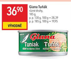 Tuňák kousky ve vlastní šťávě Giana