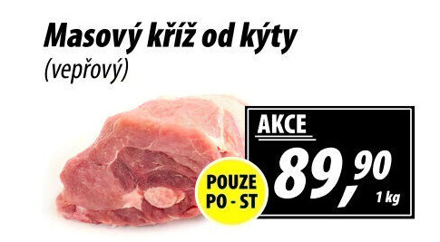 Vepřový kříž od kýty