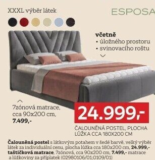 ČALOUNĚNÁ POSTEL