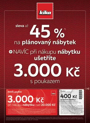 akční leták Kika nábytek 24.4.2023-7.5.2023