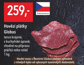 Hovězí plátky Globus