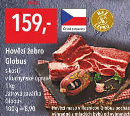 Hovězí žebra s kostí Globus