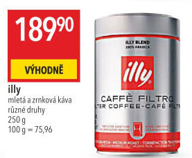 Mletá káva Espresso Illy