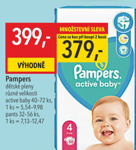 Pleny dětské Active Baby Pampers