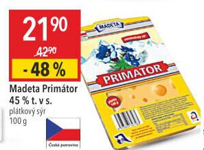 Sýr Primátor 45% Madeta